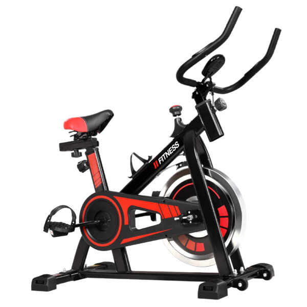 Aplusliving-6kg Flywheel  Exercise Bike Adjustable Fitness Home Gym LCD Monitor