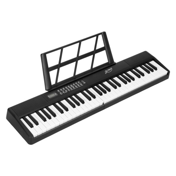 Aplusliving-61 Keys Foldable Electronic Piano Keyboard Digital Electric with Carry Bag Black