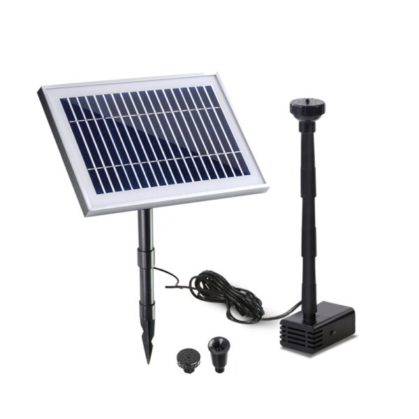 Aplusliving-Solar Powered Fountain Pump 4.6FT Water Feature Garden Pond Energy Efficient