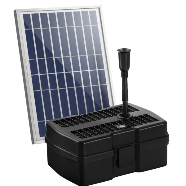 Aplusliving-Solar Powered Fountain Pump 800L/H 5FT Water Lift Brushless Submersible Filter