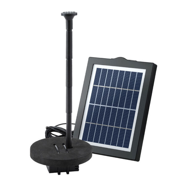 Aplusliving-Solar Pond Pump Black 190L/H Energy Efficient Easy Set Up Outdoor Use