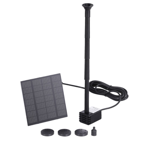 Aplusliving-Solar Powered Pond Pump 160L/H Submersible Garden Pool Water Fountain Kit 2.6FT