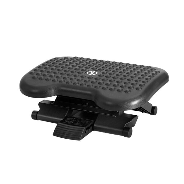 Aplusliving-Foot Rest Stool Office Under Desk Adjustable Angle Massage Black 45x33x24cm