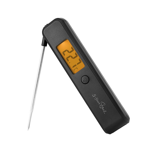 Aplusliving-Digital Food Thermometer Black 4.1 inch Fast Read Cooking BBQ Meat