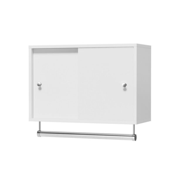 Aplusliving-Bathroom Storage Cabinet Wall Mounted Cupboard Vanity Medicine Organiser White