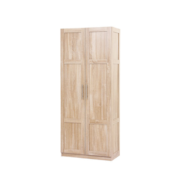 Aplusliving-Storage Tall Cupboard 180cm Pine Wood Color Adjustable Shelves