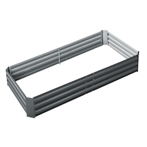 Aplusliving-Raised Garden Bed Galvanized Steel 210x90cm Planter Box for Vegetables Herbs