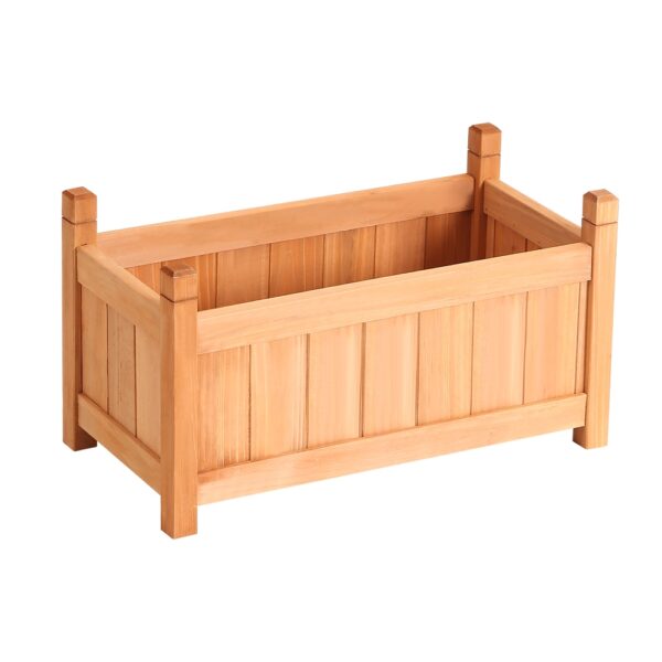 Aplusliving-Raised Wooden Garden Bed 60x30x33cm Planter Box Vegetable Herb Flower Grow Box