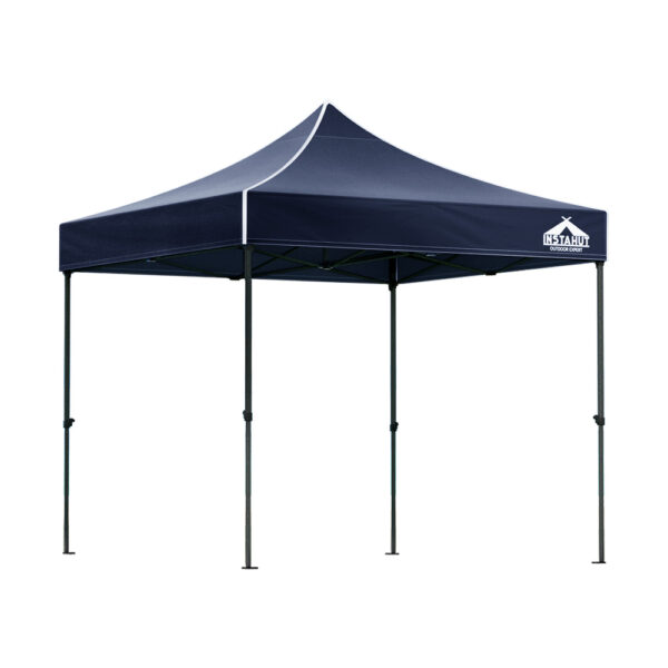 Aplusliving-3x3m Pop Up Gazebo Marquee Canopy Outdoor Wedding Camping Tent UV Shade Navy