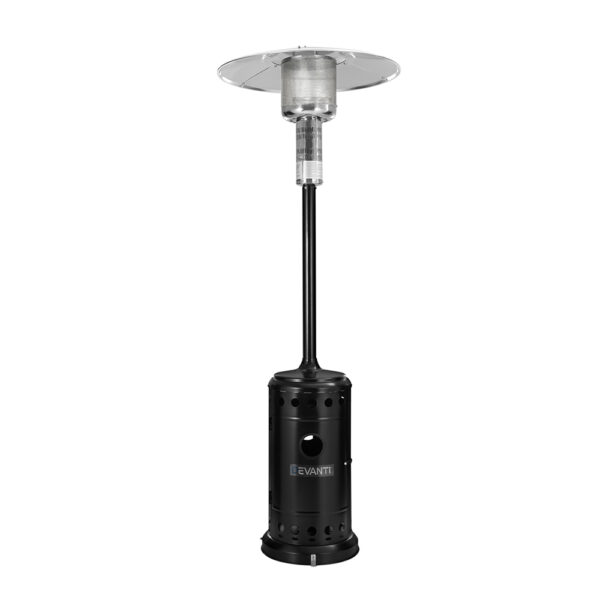 Aplusliving-Outdoor Patio Heater 13.5kW Eco Plus Portable Black Silver 35m² Heating Area