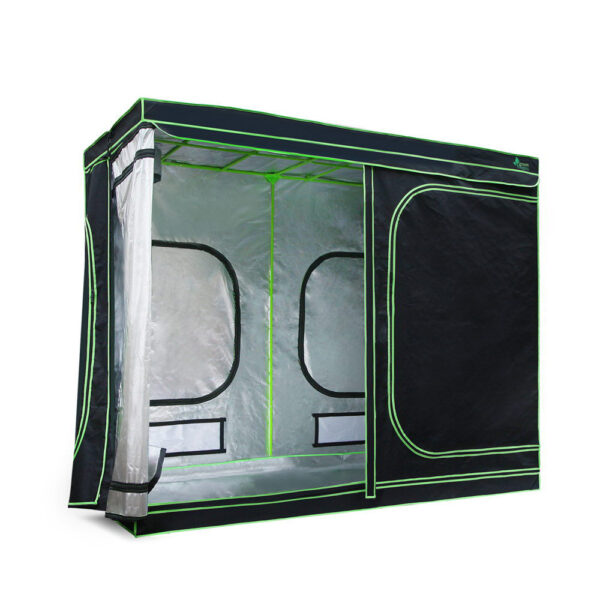 Aplusliving-240cm Hydroponic Grow Tent 600D Oxford Mylar Indoor Plant Growing Room 2.4x2m