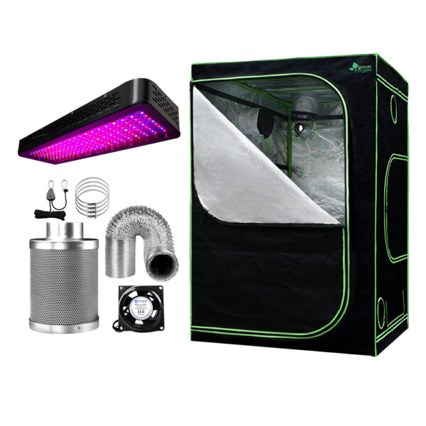 Aplusliving-2000W Full Spectrum LED Grow Light Kit 150x150x200cm Indoor Tent Ventilation