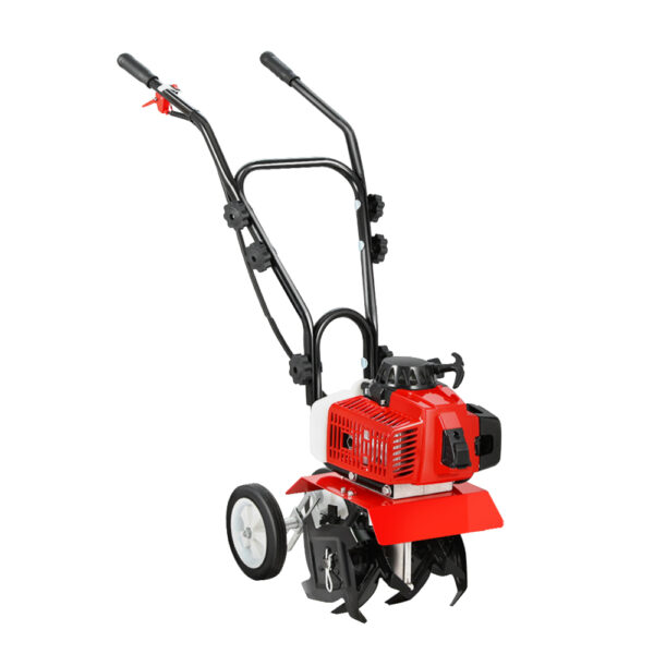 Aplusliving-88CC Petrol Tiller Cultivator 4 Blade Rotary Hoe Garden Soil Power 400mm Width