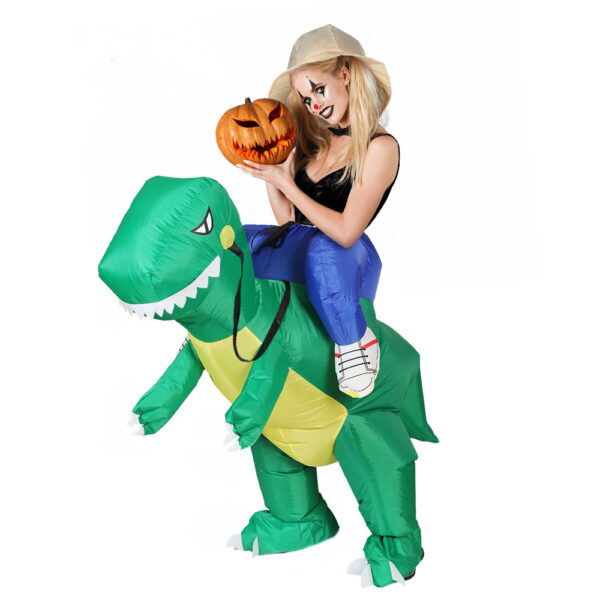 Aplusliving-Adult Inflatable Dinosaur Costume Halloween Cosplay Fancy Dress Party Suit 1.16m