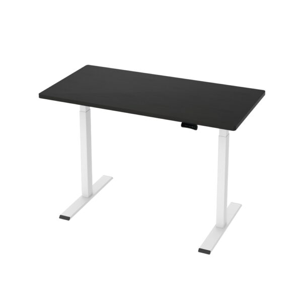 Aplusliving-120cm Adjustable Electric Standing Desk Dual Motor Sit Stand Black Office