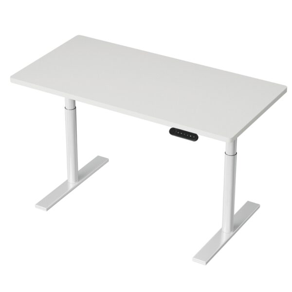 Aplusliving-120CM White Electric Standing Desk Dual Motor Adjustable Height Quiet Operation