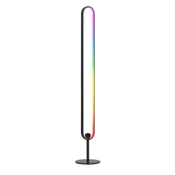 Aplusliving-Modern RGB LED Floor Lamp 118cm Adjustable Brightness Color Light Stand Remote