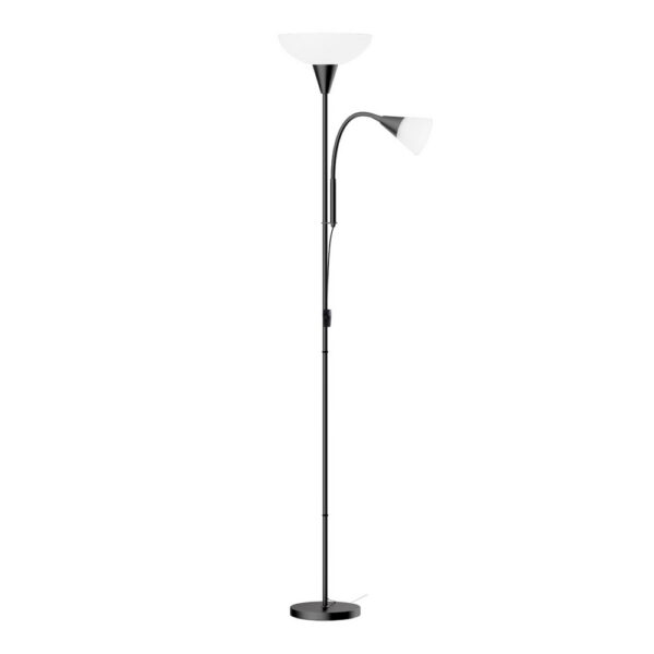 Aplusliving-Modern Floor Lamp Black 180cm Adjustable Light for Living Room Office