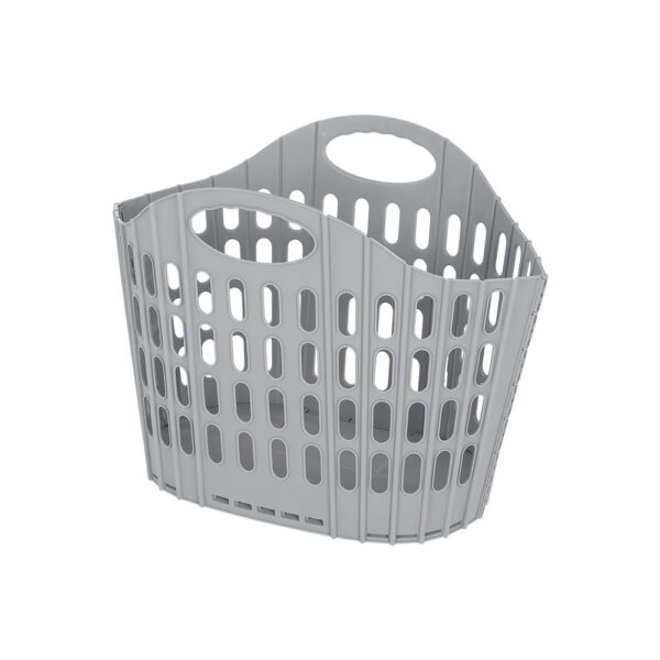 Aplusliving-Laundry Basket Hamper Large Foldable Washing Clothes Storage Organiser Grey 49x3