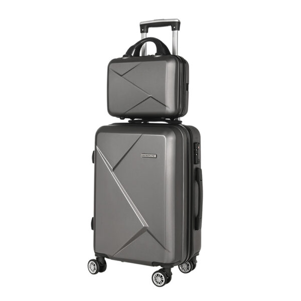 Aplusliving-2pc Hard Shell Luggage Set 20 Carry On 12 Trolley TSA Lock Spinner Wheels