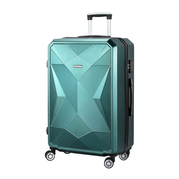 Aplusliving-28" Luggage Trolley Travel Suitcase Carry On Storage TSA Hardshell Atrovirens