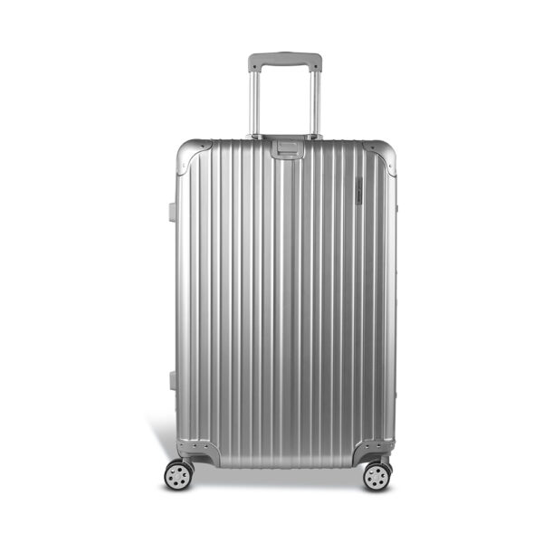 Aplusliving-28 Lightweight TSA Lock Aluminum Travel Luggage Suitcase Spinner Silver 110L