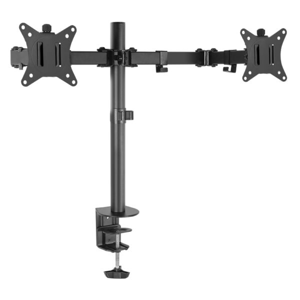 Aplusliving-Dual Monitor Arm Desk Mount Fully Adjustable for 2x 32 Screens VESA Black