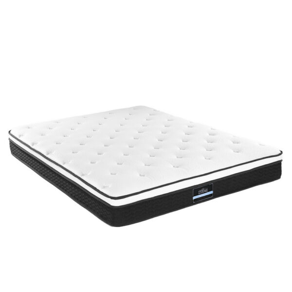 Aplusliving-King Size Euro Top Mattress Medium Firm Bonnell Spring Hypoallergenic 21cm