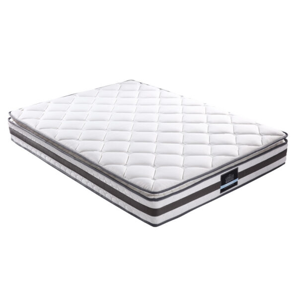 Aplusliving-King Size Medium Firm Pillow Top Mattress 21cm Bonnell Spring Hypoallergenic