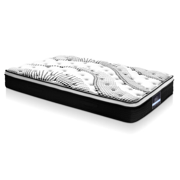 Aplusliving-King Single Euro Top Mattress 32cm Medium Firmness 5 Zone Pocket Spring