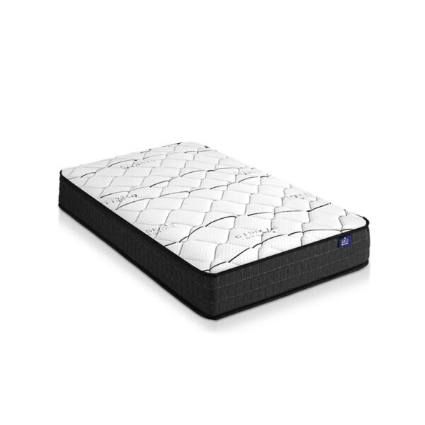 Aplusliving-King Single Mattress Medium Firm Bonnell Spring Hypoallergenic 16cm Comfort