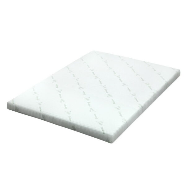 Aplusliving-Cool Gel Memory Foam Mattress Topper 8cm Double Size Bamboo Cover Eco Friendly