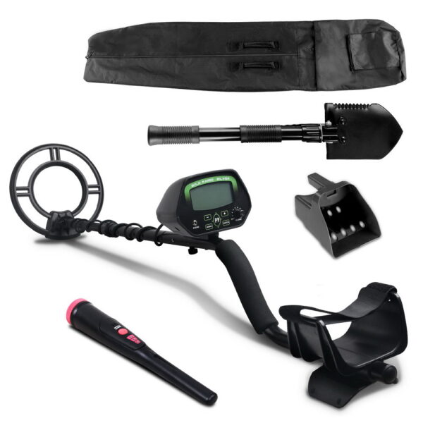 Aplusliving-Waterproof Metal Detector Deep Sensitive LCD Gold Hunter Pinpointer Shovel Kit