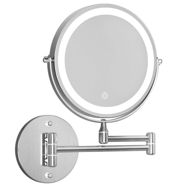 Aplusliving-Makeup mirror LED lighting adjustable size 33CM color glass features touch