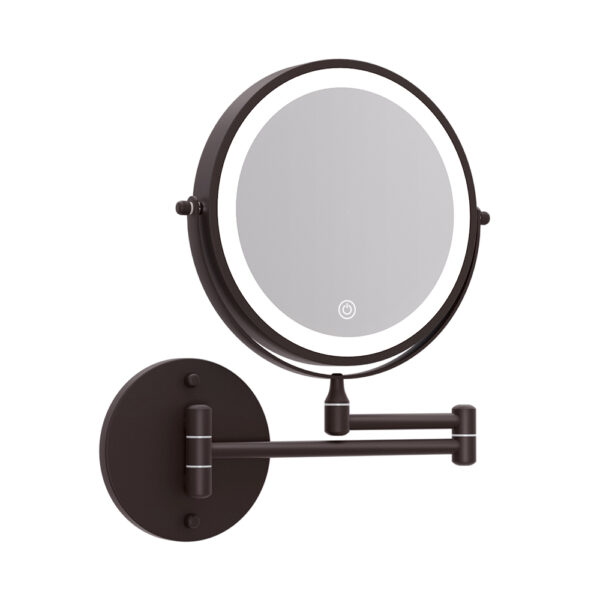 Aplusliving-LED 10X Magnifying Double Sided Makeup Mirror Touch Control Adjustable Light