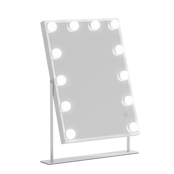 Aplusliving-Hollywood Vanity Makeup Mirror LED Bluetooth Lighted 30x40cm Touch Control