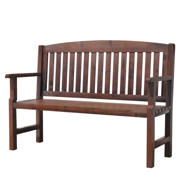 Aplusliving-2 Seater Wooden Garden Bench Patio Seat 300kg Capacity Weather Resistant