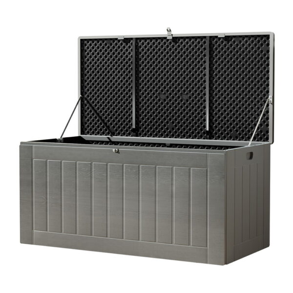 Aplusliving-830L Outdoor Storage Bench Garden Tool Box Weather Resistant Lockable Chest