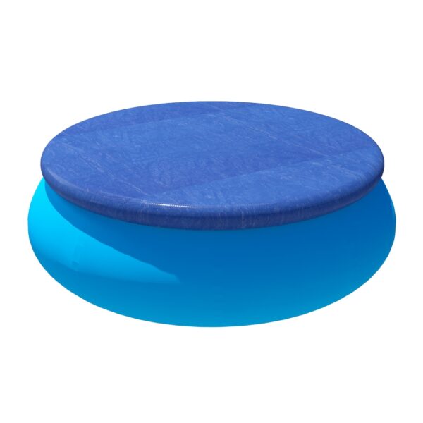 Aplusliving-Pool Cover Blue 244cm Durable UV Resistant Easy Install Drainage Holes