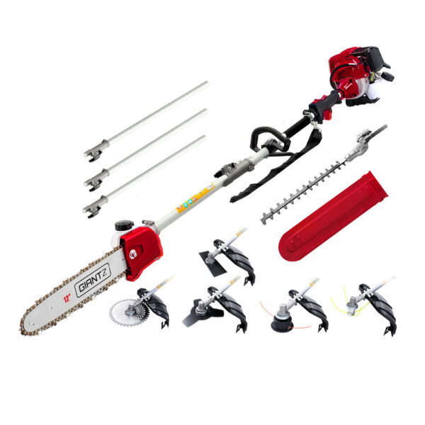 Aplusliving-4 Stroke Multi Tool Chainsaw Brush Cutter Hedge Trimmer 40cc 7 IN 1 Pro Series