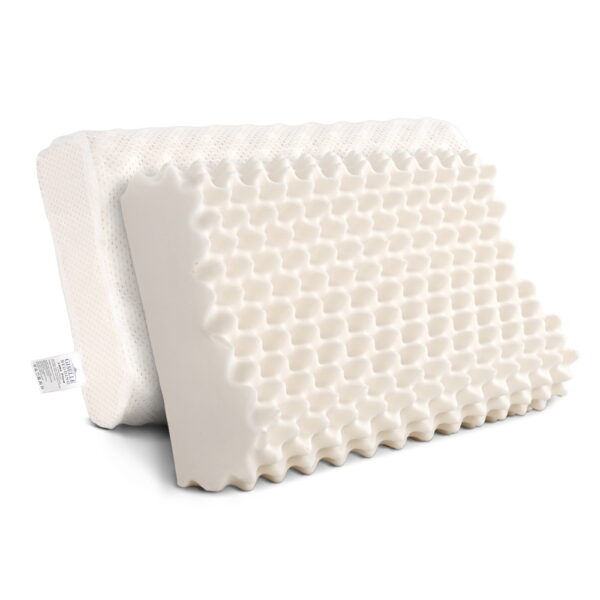 Aplusliving-Comfort Support Natural Latex Pillow 60x36cm White