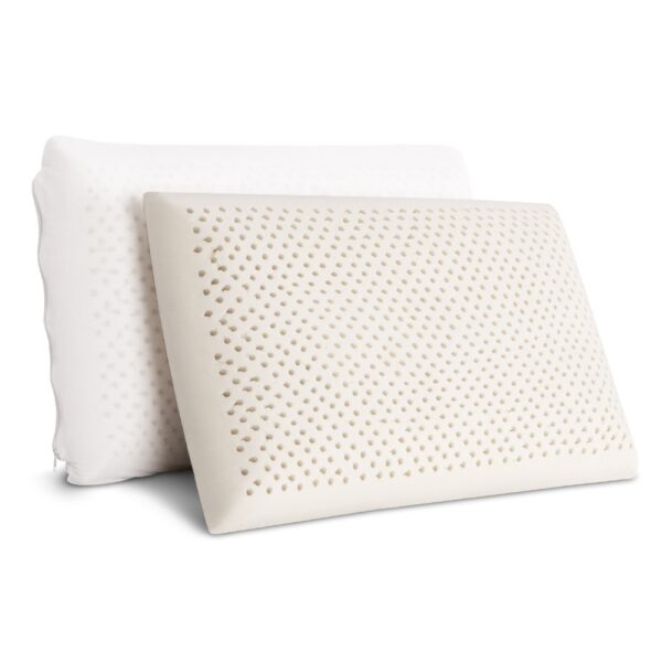 Aplusliving-2 Natural Latex Pillows Breathable Supportive Eco Friendly Anti Dust Mite 80Cm