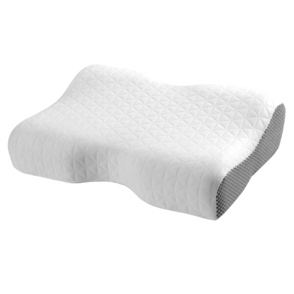 Aplusliving-Memory Foam Pillow Contour Neck Support Ergonomic Design Breathable Washable Cov