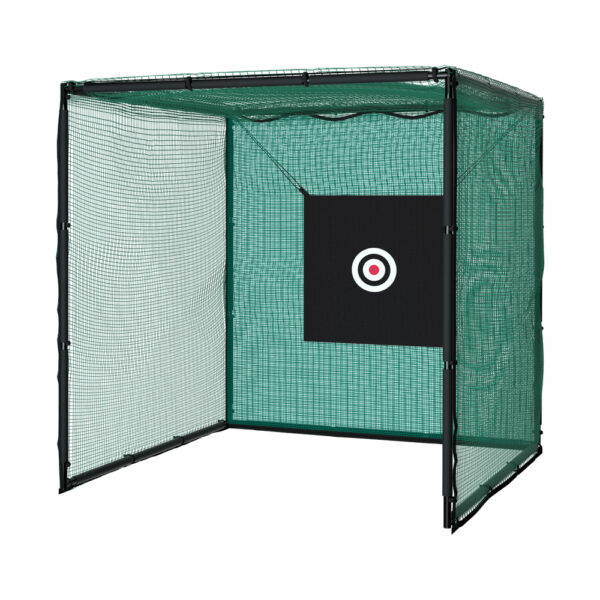 Aplusliving-Golf Hitting Net Practice Cage Multipurpose Weather Resistant with Frame