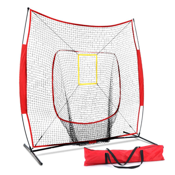 Aplusliving-Baseball Softball Training Net Portable Practice Hitting Pitching w/ Carry Bag