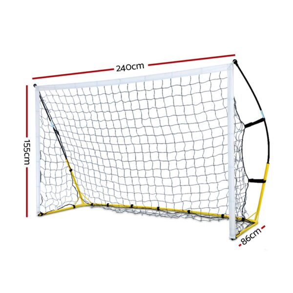 Aplusliving-240x155cm Kids Soccer Football Goal Net Portable Outdoor Training Sports Set