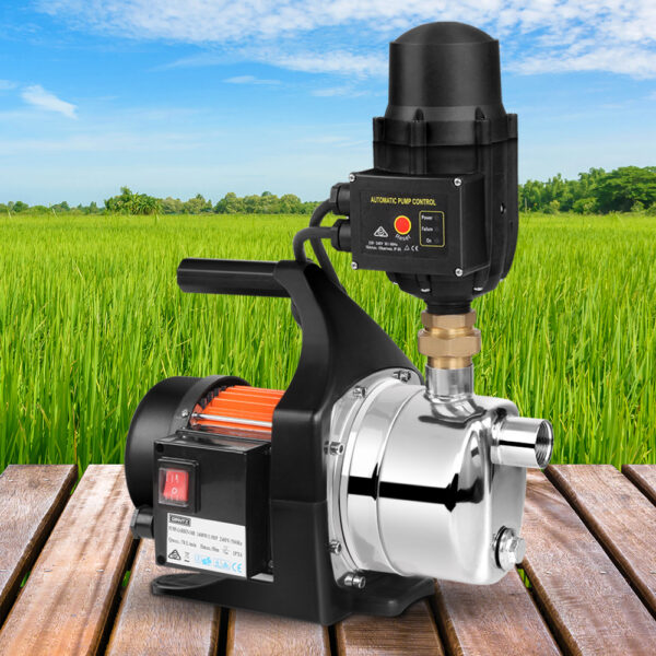 Aplusliving-1500W High Pressure Garden Water Pump Rain Tank Irrigation Black 72L/min