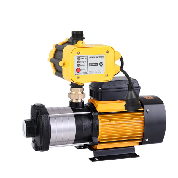 Aplusliving-2000W Multi Stage High Pressure Water Pump for Garden Irrigation Yellow