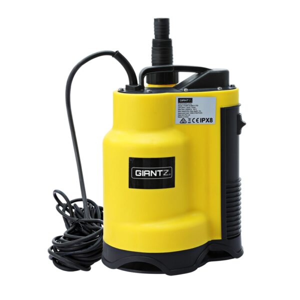 Aplusliving-750W Submersible Water Pump 13000L/H Dirty Clean Pool Pond Drain 16mm Passage