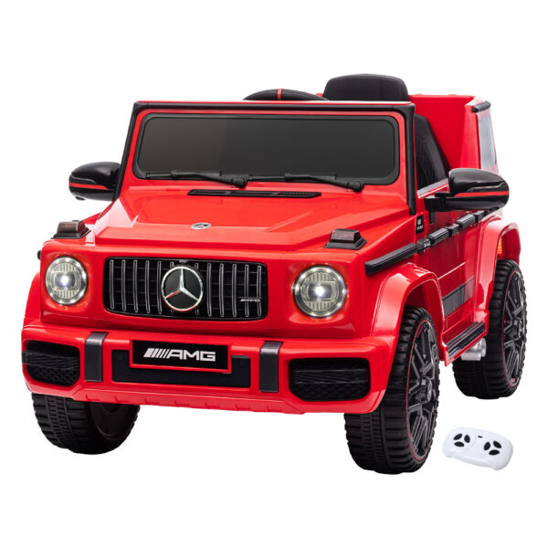 Aplusliving-12V Kids Electric Ride On Car Mercedes AMG G63 Red Toy with Remote Control